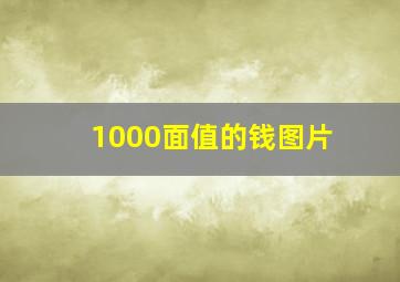 1000面值的钱图片