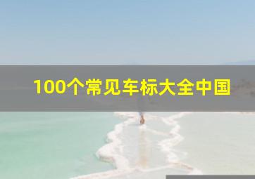 100个常见车标大全中国