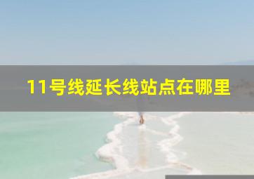 11号线延长线站点在哪里