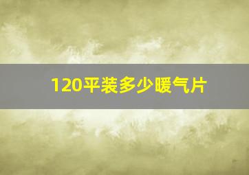 120平装多少暖气片