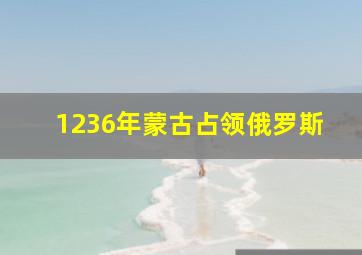 1236年蒙古占领俄罗斯