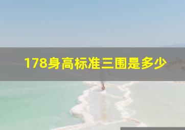 178身高标准三围是多少