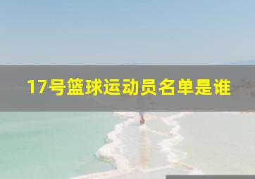 17号篮球运动员名单是谁