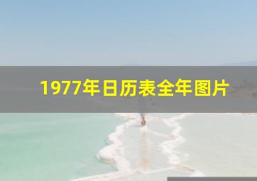 1977年日历表全年图片