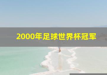 2000年足球世界杯冠军