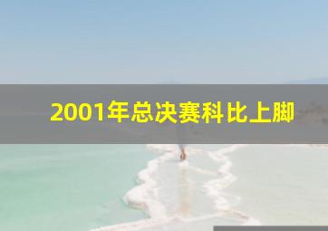 2001年总决赛科比上脚