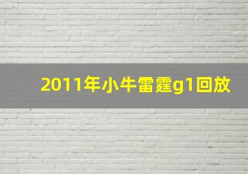 2011年小牛雷霆g1回放