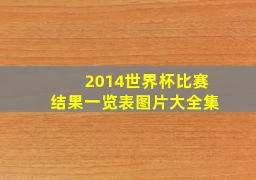 2014世界杯比赛结果一览表图片大全集