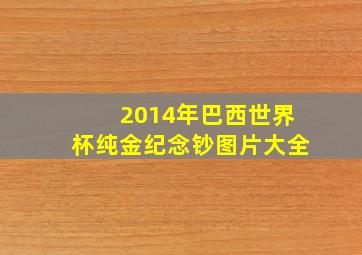 2014年巴西世界杯纯金纪念钞图片大全