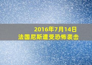 2016年7月14日法国尼斯遭受恐怖袭击