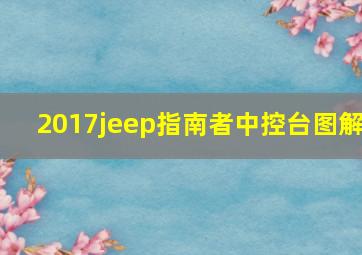 2017jeep指南者中控台图解