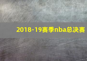 2018-19赛季nba总决赛