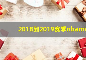 2018到2019赛季nbamvp