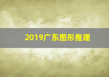 2019广东图形推理