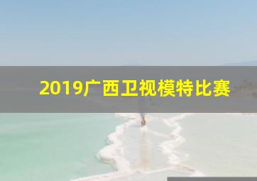 2019广西卫视模特比赛