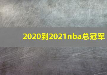 2020到2021nba总冠军