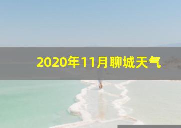 2020年11月聊城天气