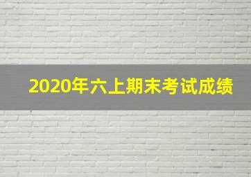 2020年六上期末考试成绩