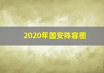 2020年国安阵容图