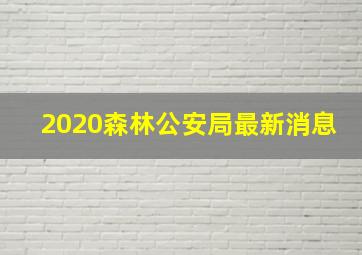 2020森林公安局最新消息