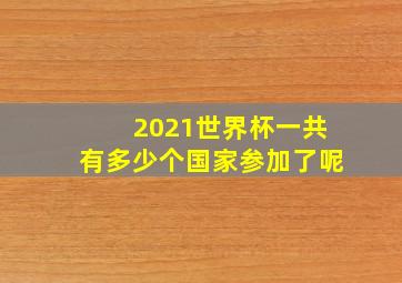 2021世界杯一共有多少个国家参加了呢