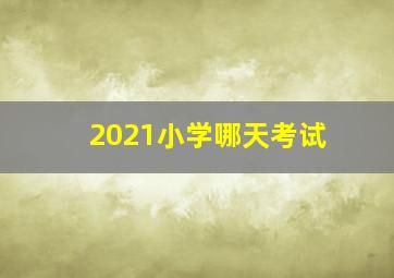 2021小学哪天考试