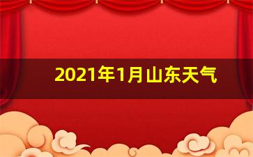 2021年1月山东天气