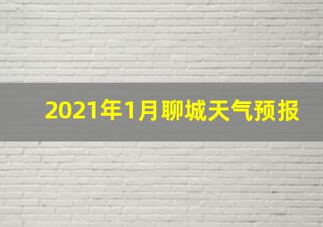 2021年1月聊城天气预报