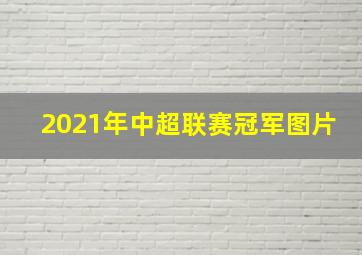 2021年中超联赛冠军图片