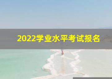 2022学业水平考试报名