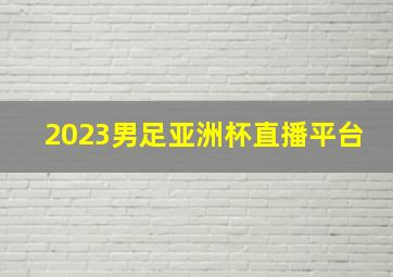 2023男足亚洲杯直播平台