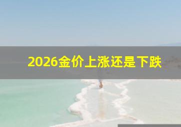 2026金价上涨还是下跌