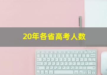 20年各省高考人数