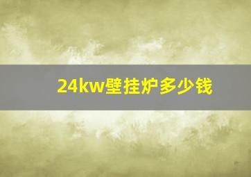 24kw壁挂炉多少钱