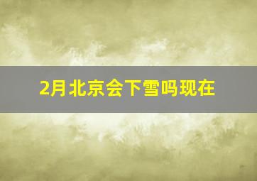 2月北京会下雪吗现在