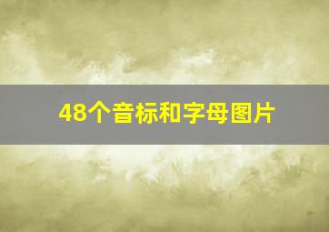 48个音标和字母图片