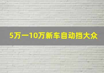 5万一10万新车自动挡大众