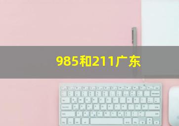 985和211广东