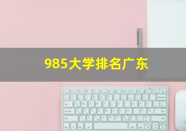 985大学排名广东