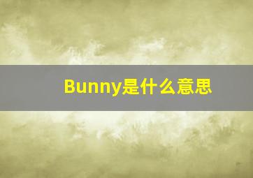 Bunny是什么意思