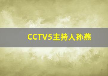 CCTV5主持人孙燕