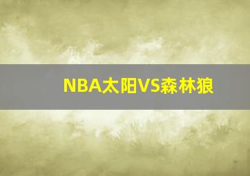 NBA太阳VS森林狼