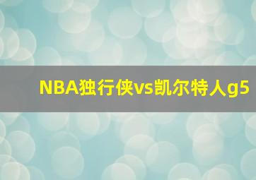 NBA独行侠vs凯尔特人g5