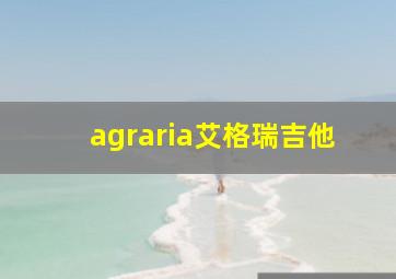 agraria艾格瑞吉他