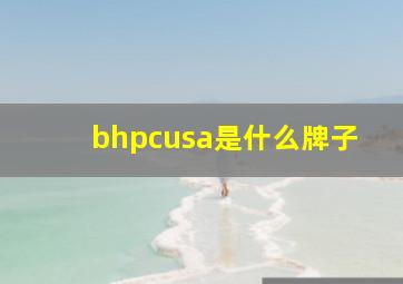 bhpcusa是什么牌子