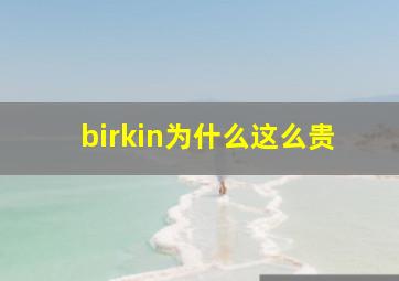 birkin为什么这么贵