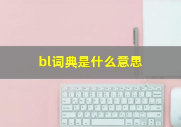 bl词典是什么意思