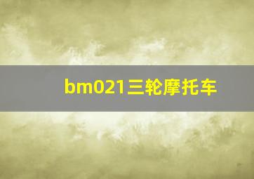 bm021三轮摩托车