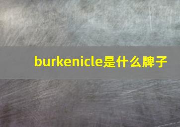 burkenicle是什么牌子