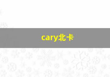 cary北卡